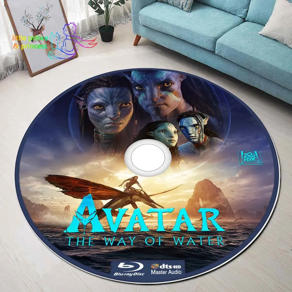 A-Avatar Movie CD Paklājs Apaļš Paklājiņš Halloween šausmu Apaļš Paklājs Vannas istabas Paklājiņš, Melns Mat Mājas Dekoru Paklāju viesistabā, Virtuvē Paklājs