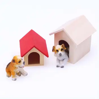 1:12 Leļļu Namiņš Miniatūras Pet Suns, Kaķis, Māja, Mājas Izlikties, Spēlēt Micro Ainavu Dzīves Ainas Simulācijas Modelis Mēbeles Rotaļlietas