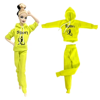 NK 1 Iestatiet Ikdienas Ikdienas Apģērbs, Sporta apģērbu Jogas Vingrošanas Tērps Namiņš Apģērbu Barbie Lelle Piederumi Bērniem Rotaļlietas