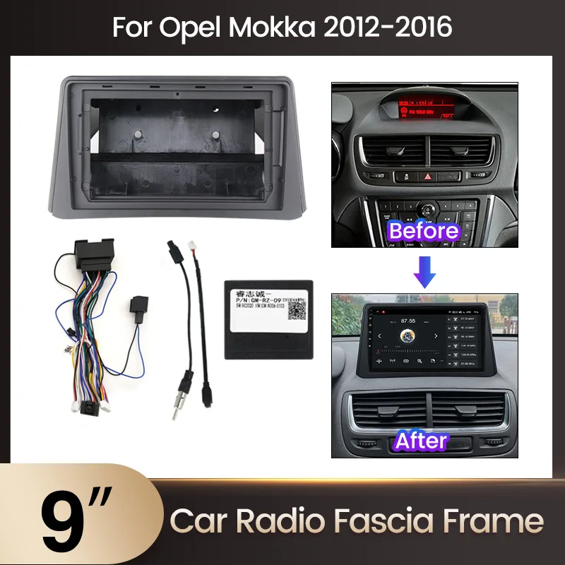 Tomostrong 2 Din Auto Radio, GPS Flascia Rāmis Opel Mokka 2012 2013 2014 2015 2016 DVD Sejas Plāksnes Apdare Kabeļu Canbus
