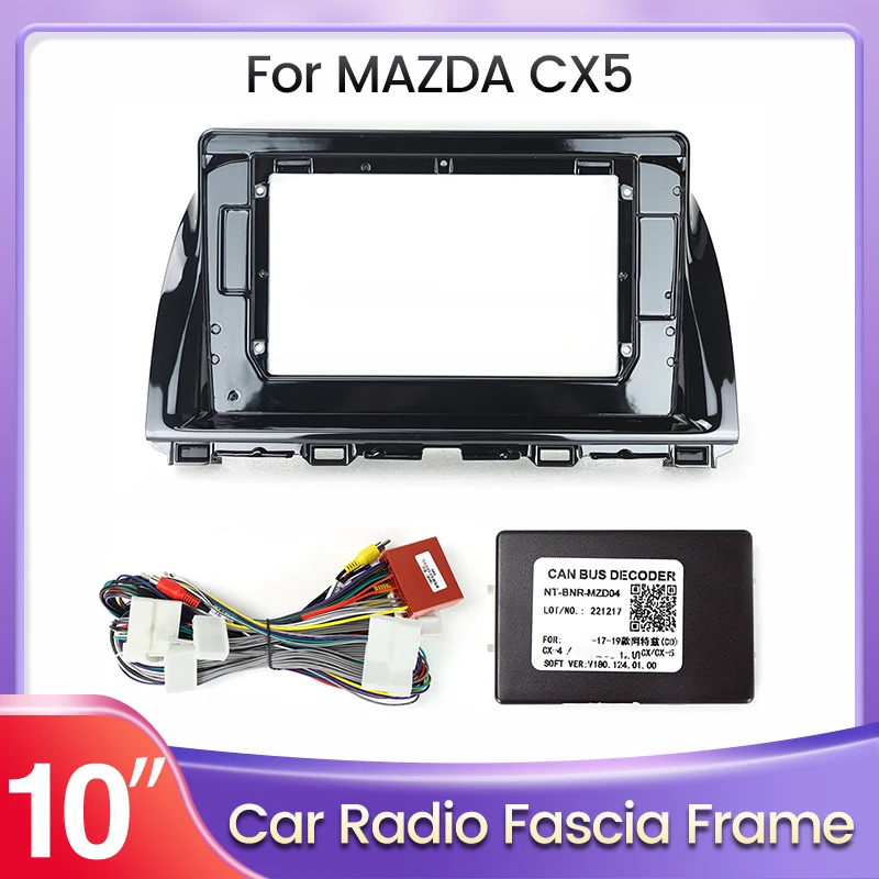 10 Collu 2 Din Auto Rāmja Dask Komplekts Fascijas Panelis priekš MAZDA CX5 CX-5 CX 5 2012. - 2015. gadam Android Adapteris CarPlay GPS Ekrāna MP5 Radio