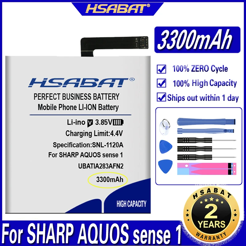 HSABAT UBATIA283AFN2 3300mAh Baterija SHARP AQUOS sajūtu 1ICP5/63/62 Baterijas