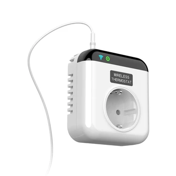 1 GAB Wifi Smart Termostata Plastmasas Ligzda Temperatūras regulators Programmējams Par Smartlife Alexa, Google Palīgs ES Plug