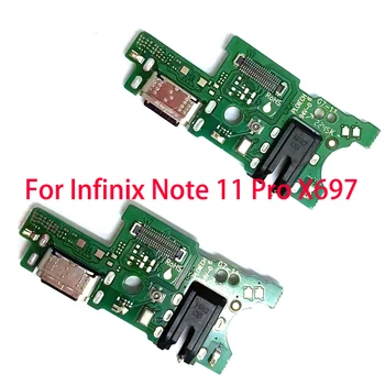 10PCS Par Infinix 11. Piezīme Pro X697 USB Uzlādes Ostas Doka Savienotājs Valdes Flex Kabelis