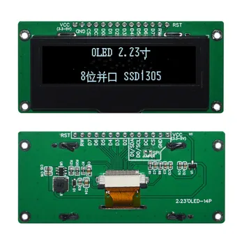 2.23 collu 14PIN Balta/Zila/Dzeltena/Zaļa OLED Ekrānu COG Modulis SSD1305 Disku IC 8Bit Paralēlo Interfeisu 128*32