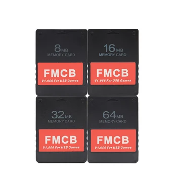 8MB 16 MB 32MB 64MB Par FMCB V1.966 Spēli Atmiņas Karti PS2, PS1 Spēles Konsoles USB Cietā Diska Retro Video Spēļu Adapteri