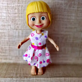 Cute Meitene Krievijas Lellēm, jauki meitene 14cm Bērnu Rotaļlietu Mājas Apdare Dzimšanas dienas Dāvanu bonecas