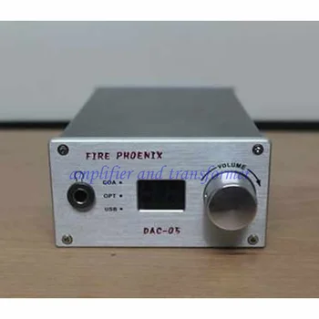 DAC-05 audio decoder, frekvences atbilde: 20H--30KHz, digitālā ieeja: RP IZVĒLĒTIES un USB, RCA un austiņu izeja
