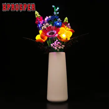Hprosper LED Gaismas 10313 Wildflower Pušķis Apgaismojums DIY (do it yourself, Rotaļlietas, Tikai Lampas+Akumulatora Kaste (neietver Modelis)