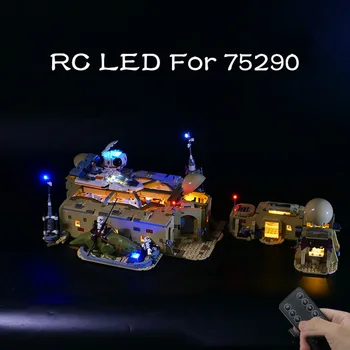LED Light Komplekts 75290 Mos Eisley Cantina Celtniecības Bloki (Tikai LED ,Neviens Modelis )