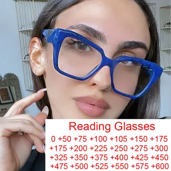 Luksusa Zīmolu Anti Zilā Gaisma Lielizmēra Kvadrātveida Lasīšanas Brilles Sievietēm, Optiskās Brilles Datoru Brilles Briļļu Tumši Zilām