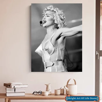 Madonna Ikonu Konusveida Krūšturi Foto Druka Kanvas Druka Zvaigzne, Aktieris Mājas Dekoru, Sienas Māksla (Bez Rāmja)