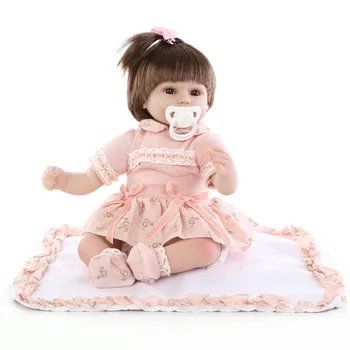 NPK Jaunu 43cm Silikona Atdzimis Super Baby Spilgti Toddler Bērnu Bonecas Mazulis Lelle Bebes Atdzimis Brinquedos Atdzimis Rotaļlietas Bērniem Dāvanu