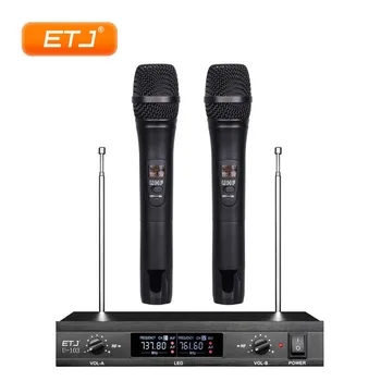 Profesionālas Bezvadu Mikrofons Karaoke Dual Rokas Raidītājs Sadzīves Tehnikas Mic U-103