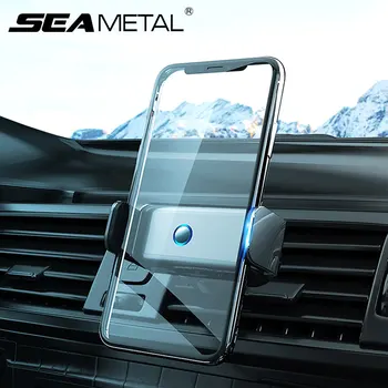 SEAMETAL Automātisko Auto Tālruņa Turētāju Automašīnas Gaisa Izplūdes Klipu Turētājs Mobilo Tālruni, GPS Navigācijas Stends, iPhone, Huawei Xiaomi