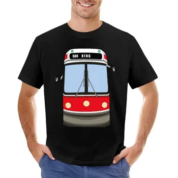 Toronto TTC Tramvaju T-Krekls pasūtījuma t krekli, t-veida estētisko drēbes anime melnas krāsas t krekli vīriešu