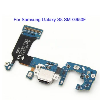 USB Charging Dock Connector Flex Cable Mic (Mikrofons Valdes Samsung Galaxy S8 G950F G950U S8 Plus G955F G955U Nomaiņa